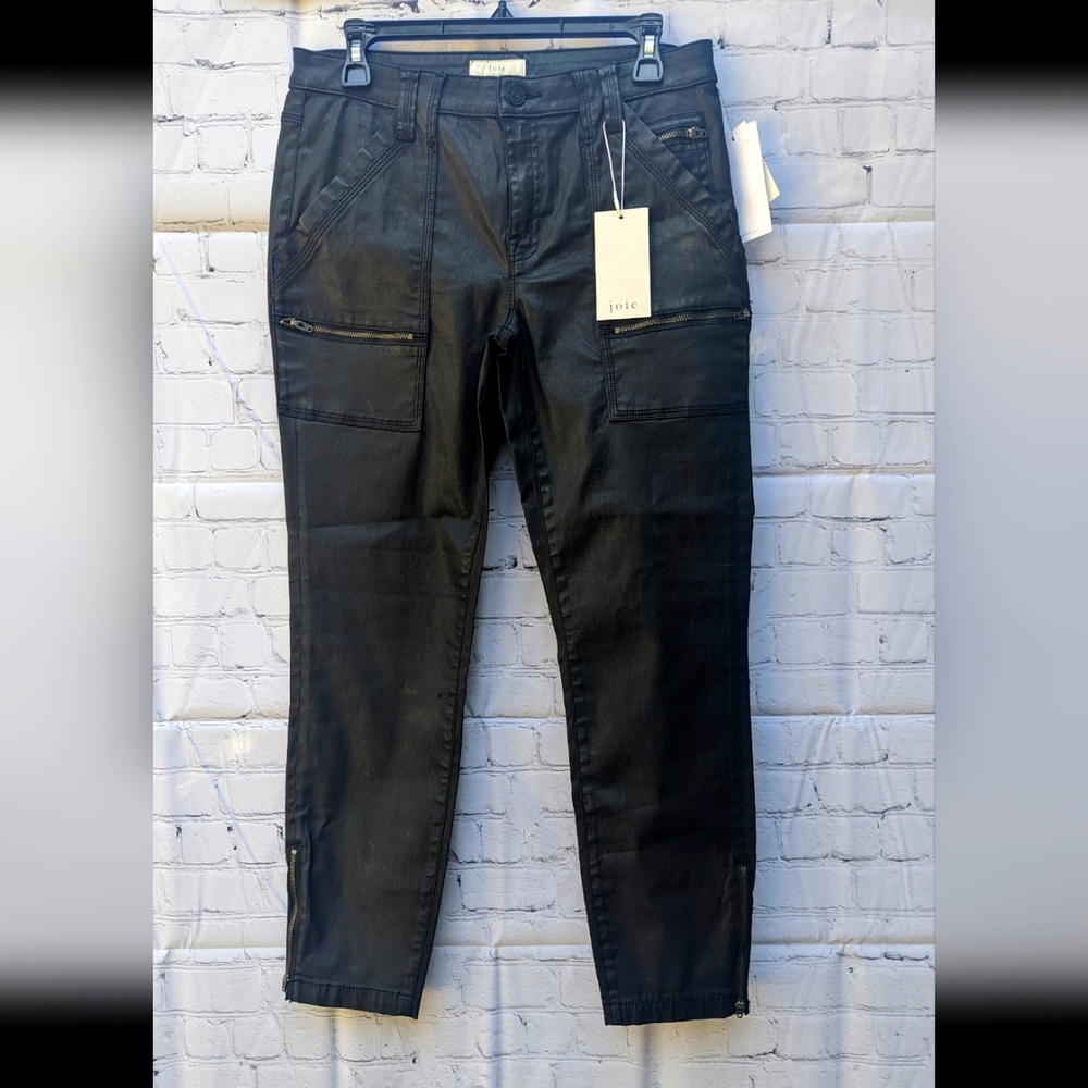 UN-USED NEW WITH TAGS Joie black leather park skinny pants size 30